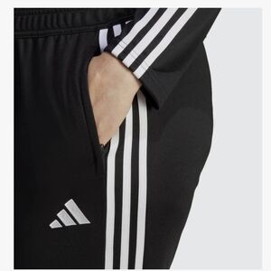 Adidas Black Joggers with White Accents